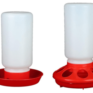 চায়না প্রিমিয়াম কোয়ালিটি খাবার পাত্র ১পিস ও পানির পাত্র ১পিস - মুরগি, হাঁস, কোয়েলের জন্য